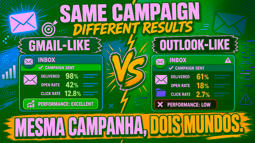 Gmail vs Outlook: Por Que a Mesma Campanha Performa Diferente