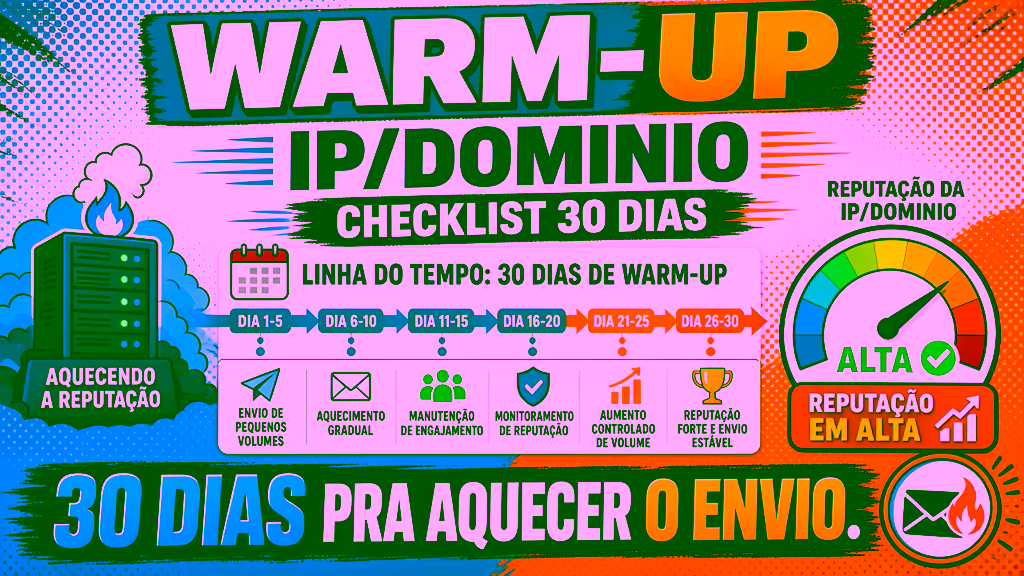 Warm-up de IP e Domínio: Checklist de 30 Dias